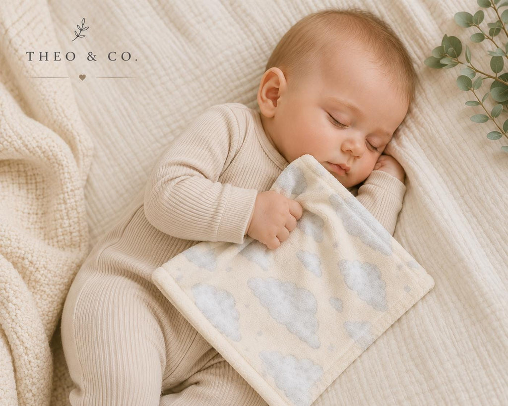 Watercolor Cloud Lovey Blanket