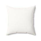 Neutral White Faux Suede Throw Pillow