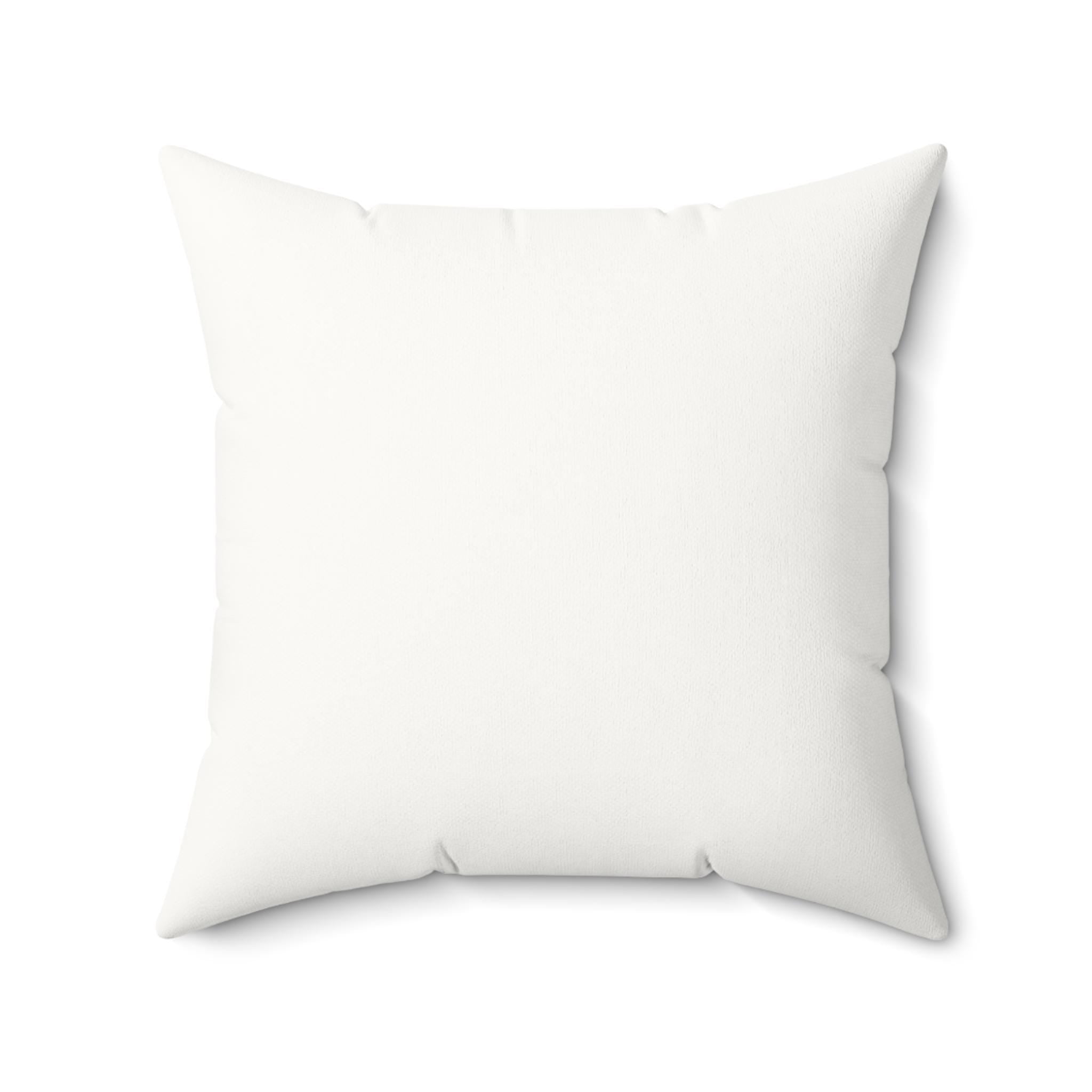 Neutral White Faux Suede Throw Pillow