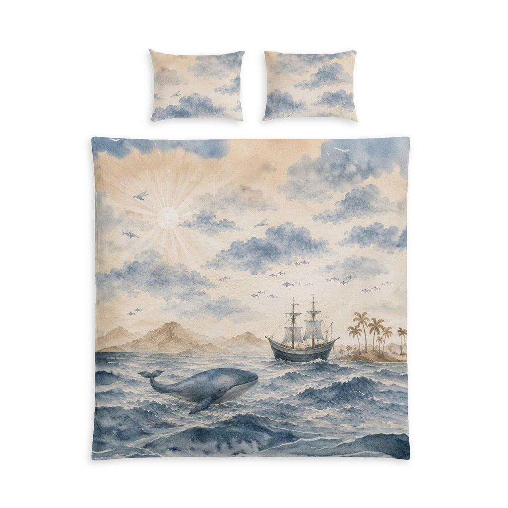 Whale & Sailing Ship Duvet Cover Set