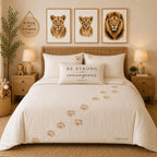 Daniel Lion Paw Print Duvet Cover Set