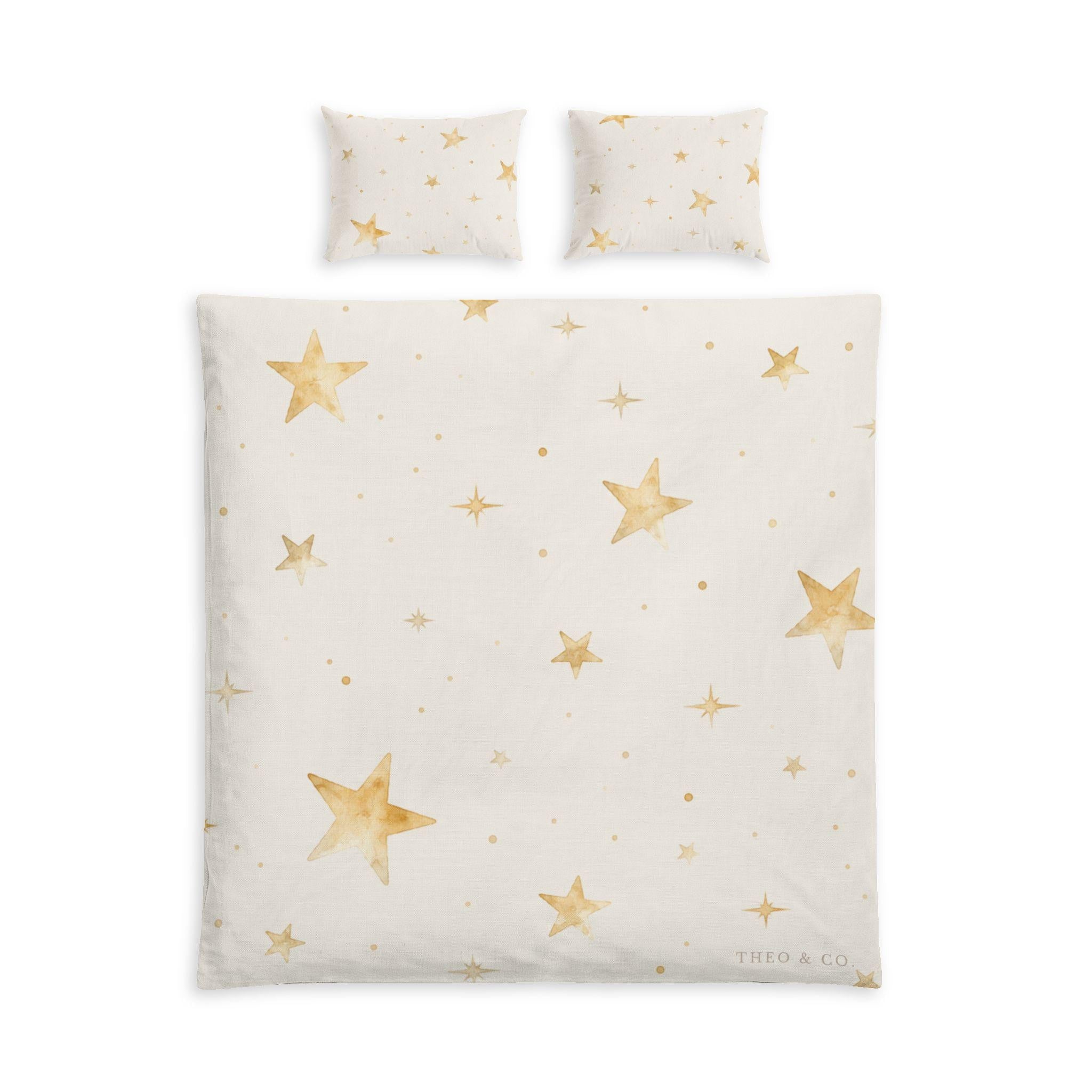 Golden Stars Comforter Set with Shams