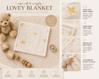 Watercolor Star Lovey Blanket