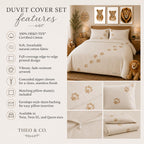 Daniel Lion Paw Print Duvet Cover Set