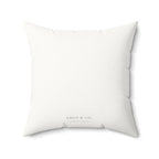 Neutral White Faux Suede Throw Pillow