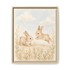 Baby Bunnies Woodland Nursery Canvas