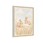 Baby Bunnies Woodland Nursery Canvas