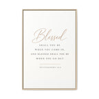"Blessed Shall you be when you come in, and blessed shall you be when you go out." Dueteronomy 28:6 Artwork