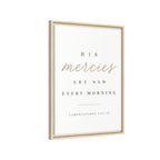 Lamentations 3:22-23 Framed Canvas
