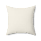 Beige pillow on a white background