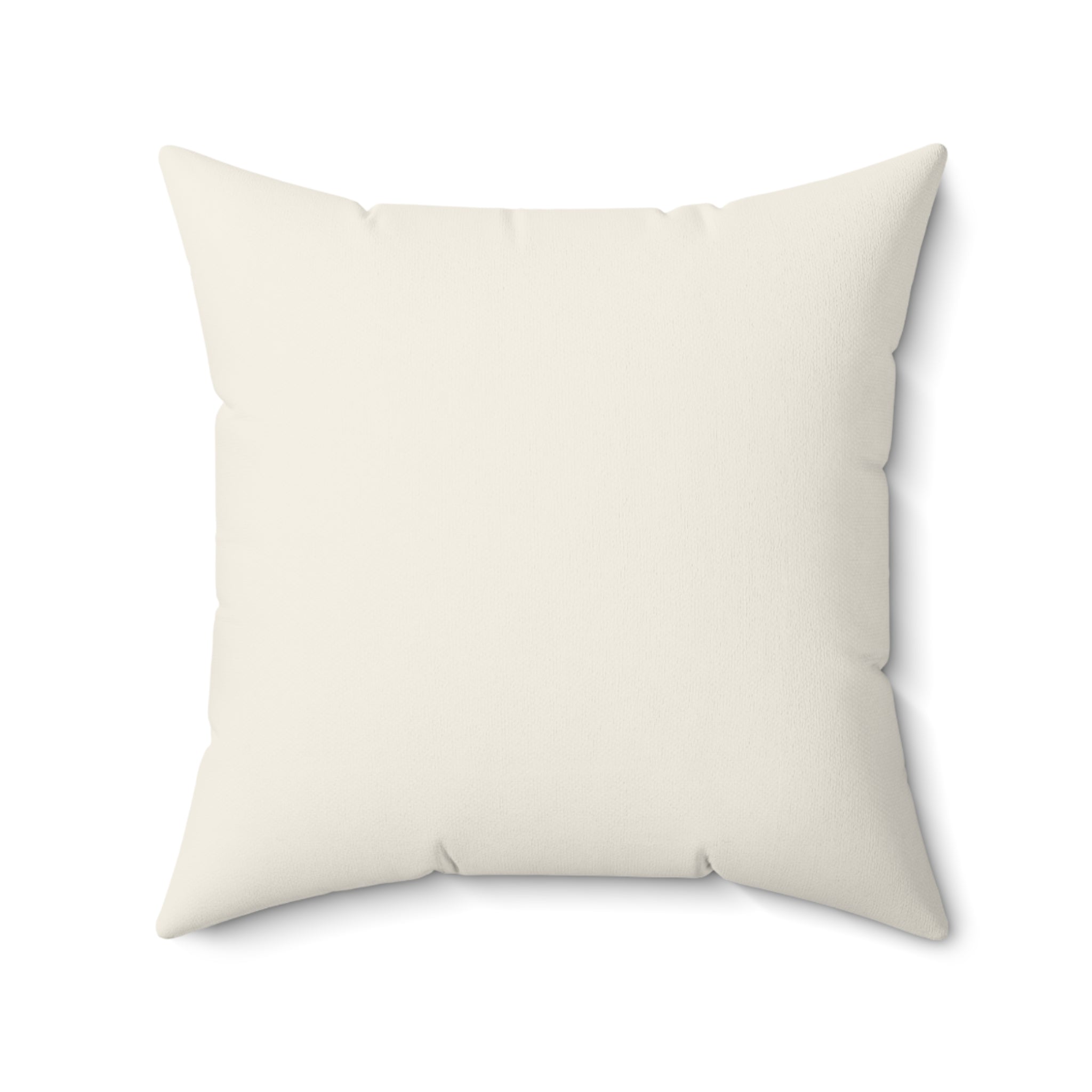 Beige pillow on a white background