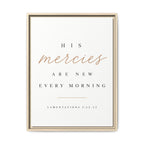 Lamentations 3:22-23 Framed Canvas