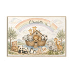 Personalized Noah's Ark Framed Canvas