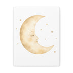 Crescent Sleeping Moon Canvas Print