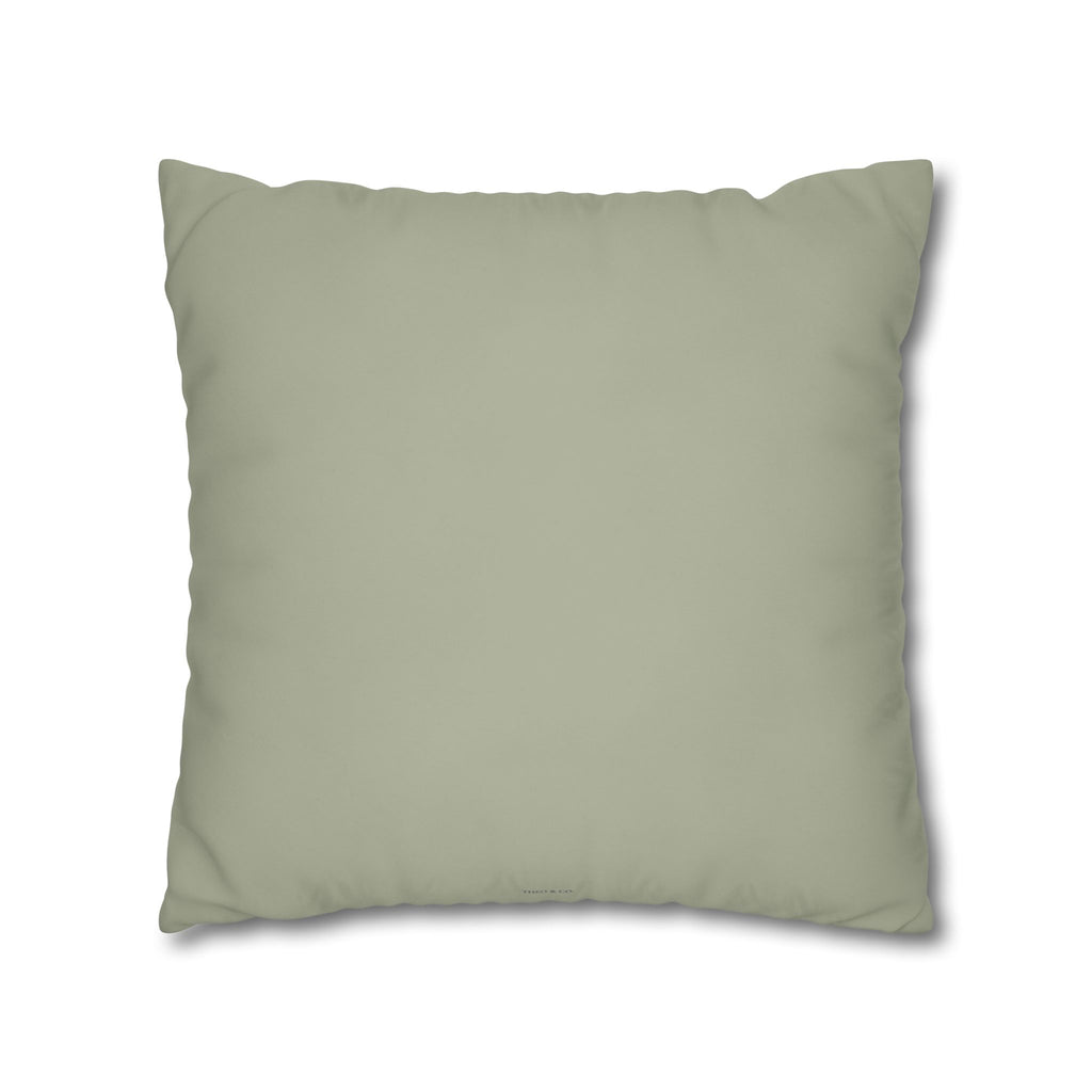 Letter A Pillow Cover — Sage Green