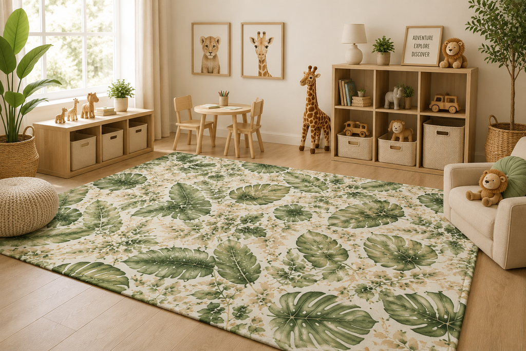 Safari Leaves Botanical Area Rug