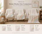 Watercolor Rainbow Sherpa Blanket