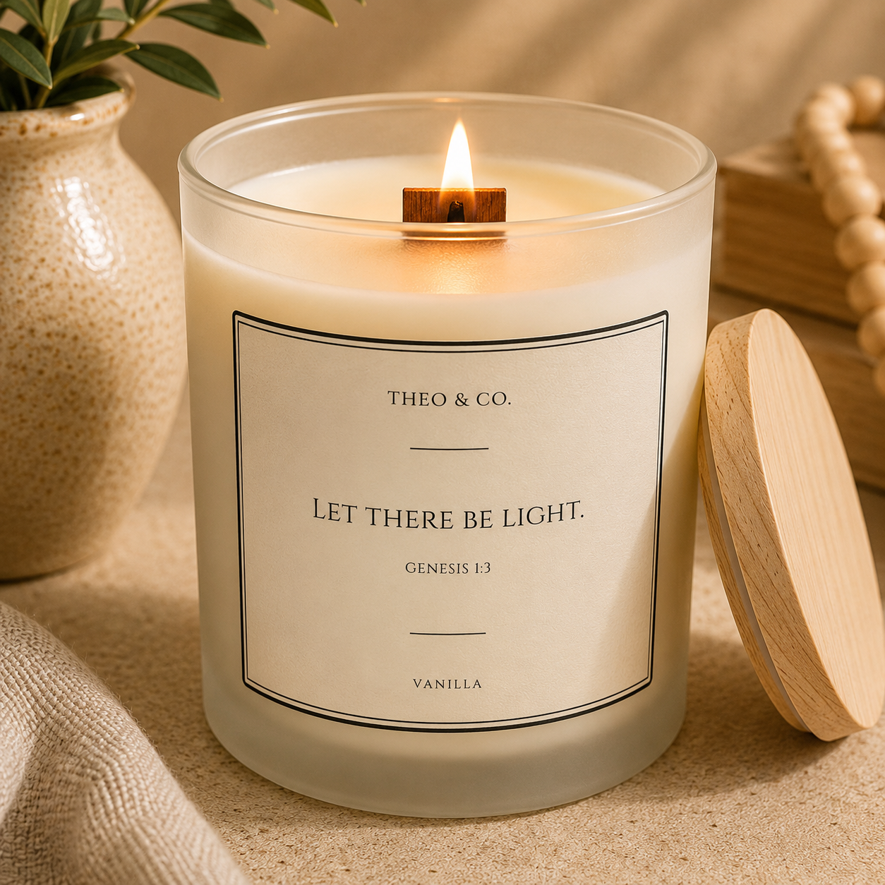 Genesis 1:3 Candle