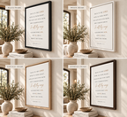 Proverbs 3:5-6 Framed Canvas