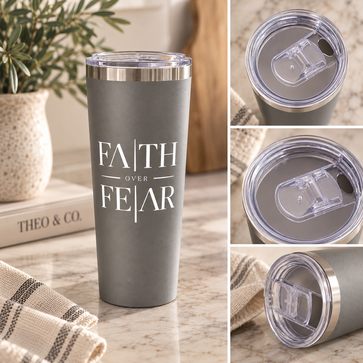 Faith Over Fear Tumbler