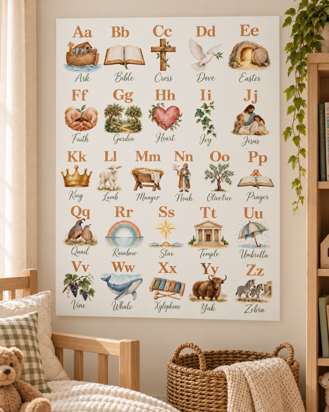 Christian Alphabet Poster