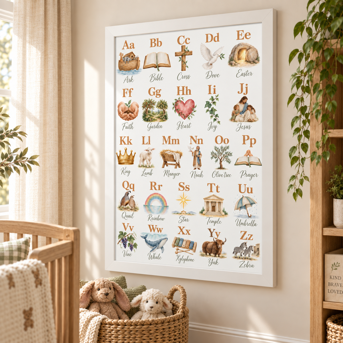Christian Alphabet Framed Print