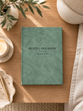 Be Still journal in sage green