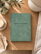 Be Still journal in sage green