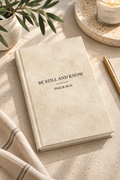 Be Still journal in cream