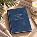 Pray journal in blue and white