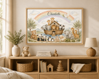 Personalized Noah's Ark Framed Canvas