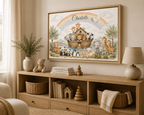 Personalized Noah's Ark Framed Canvas