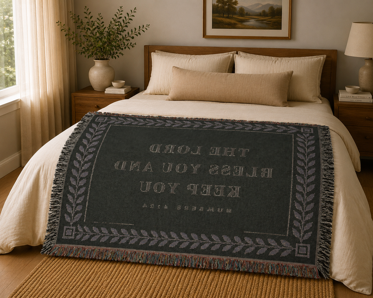 Numbers 6:24 Woven Blanket