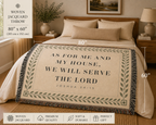 Joshua 24:15 Woven Blanket
