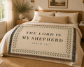 Psalm 23:1 woven scripture blanket