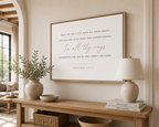 Proverbs 3:5-6 Horizontal Framed Canvas