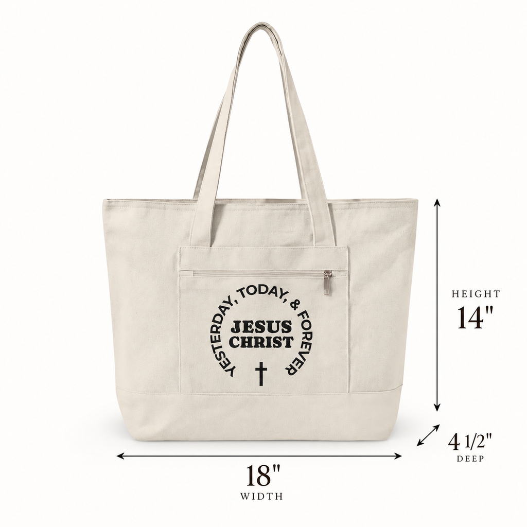 Yesterday, Today & Forever Zippered Tote