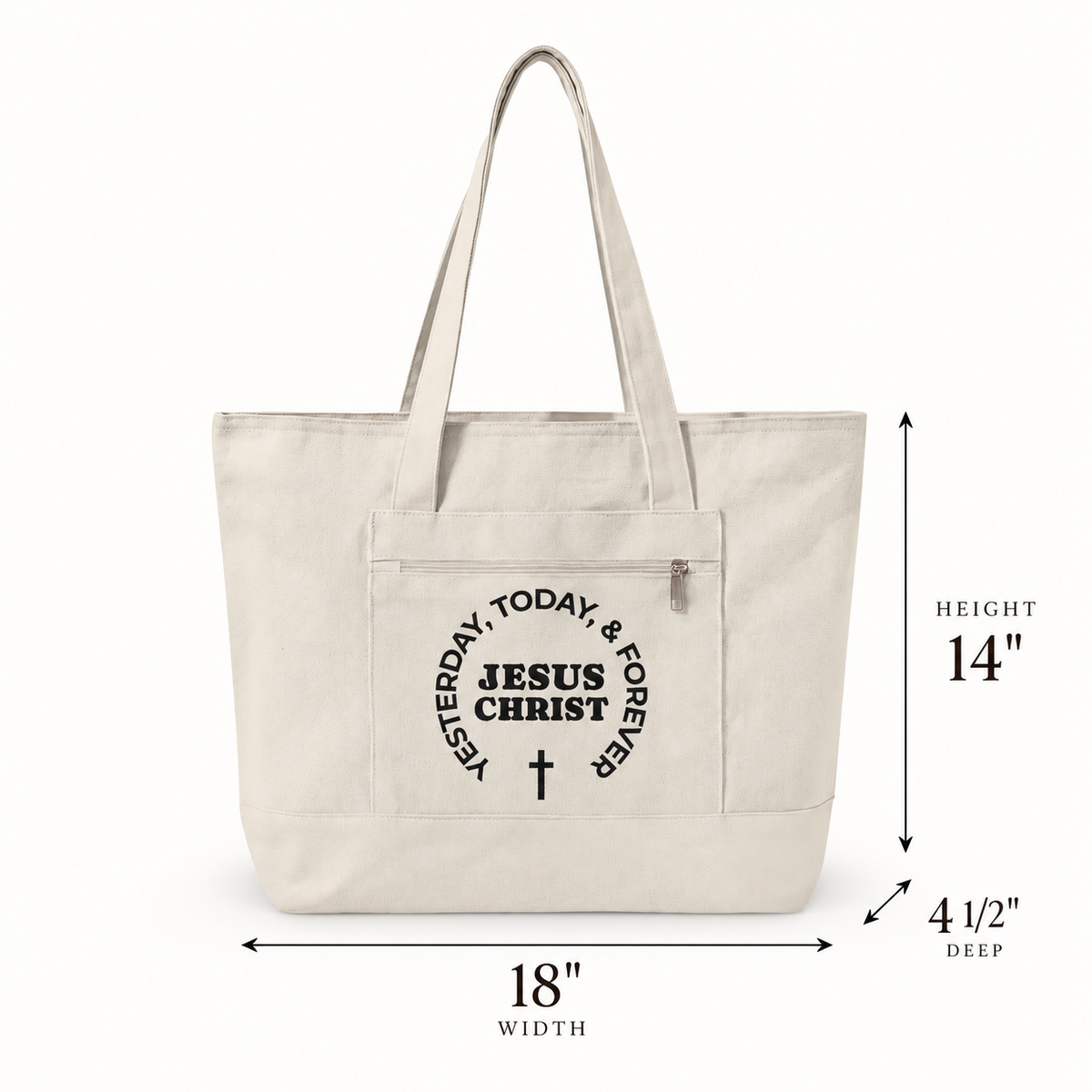 Yesterday, Today & Forever Zippered Tote
