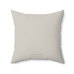 Neutral Gray Faux Suede Throw Pillow | Soft Decorative Accent Cushion | Minimalist Nursery Decor | Modern Home Pillow | Theo & Co.
