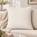 Theo & Co. monogram letter pillow cover, styled