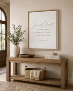 Hebrews 13:8 Framed Canvas