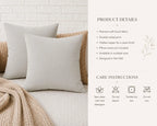 Neutral Gray Faux Suede Throw Pillow | Soft Decorative Accent Cushion | Minimalist Nursery Decor | Modern Home Pillow | Theo & Co.