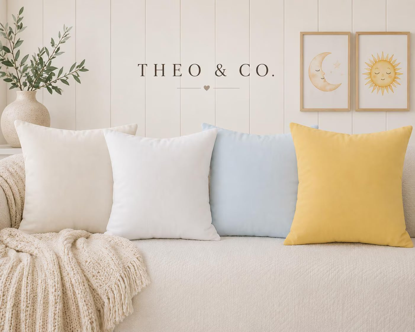 You Are Loved Beyond Measure Ivory Pillow | Neutral Nursery Throw Pillow | Christian Baby Room Decor | Theo & Co. Creation Collection