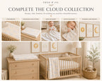 Cloudy Sky Baby Blanket for Boys or Girls, Neutral Nursery Blanket, Soft Fleece Baby Blanket, Baby Shower Gift, Cloud Blanket, Nursery Decor