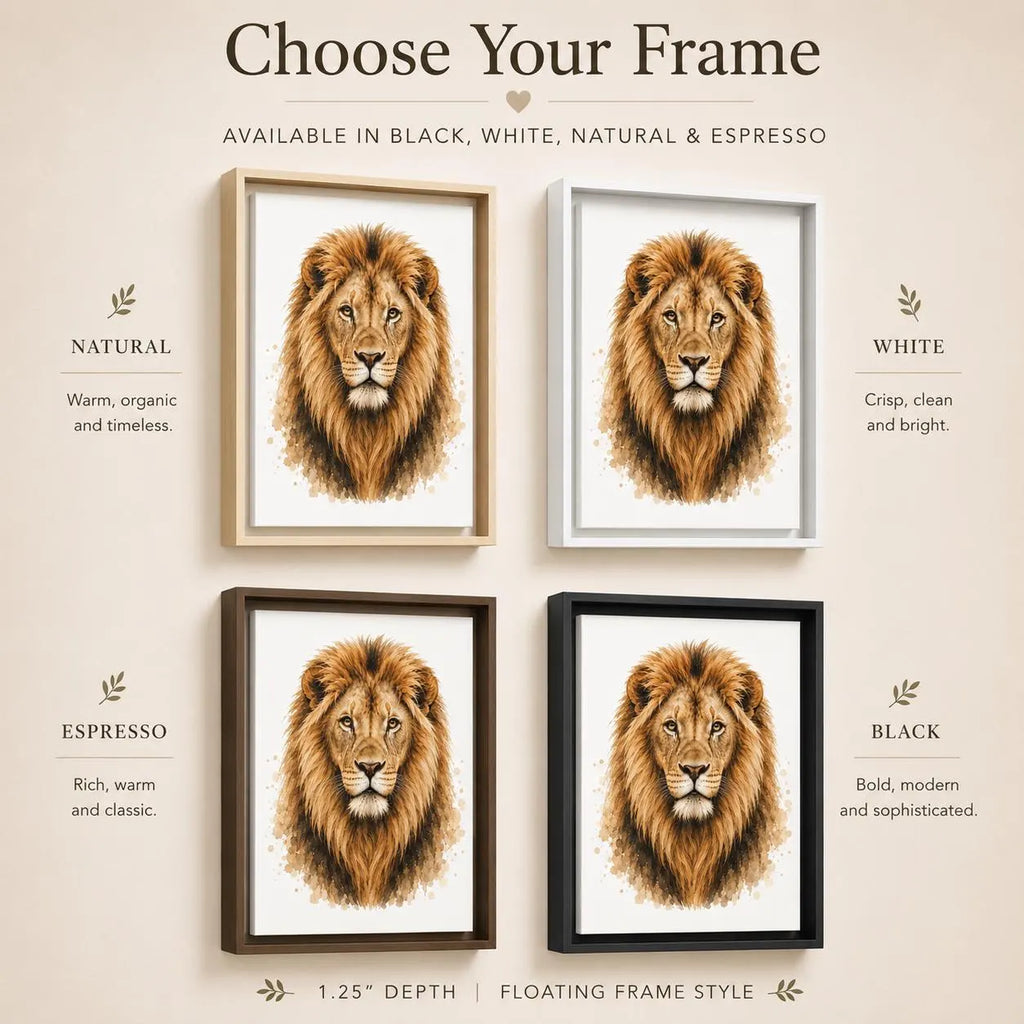 Lion Framed Canvas