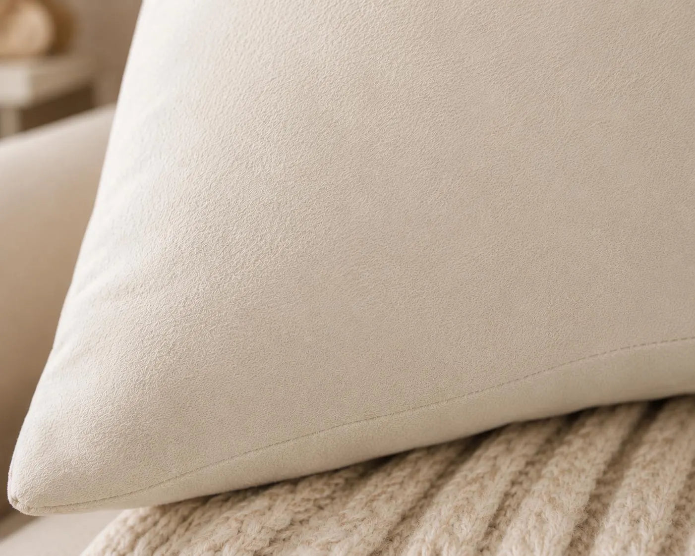 Pastel Rainbow Faux Suede Throw Pillow