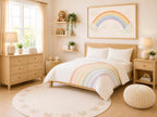 Rainbow Cotton Duvet Cover Sham Set | Bedding Kids Matching | Twin, Twin XL & Queen