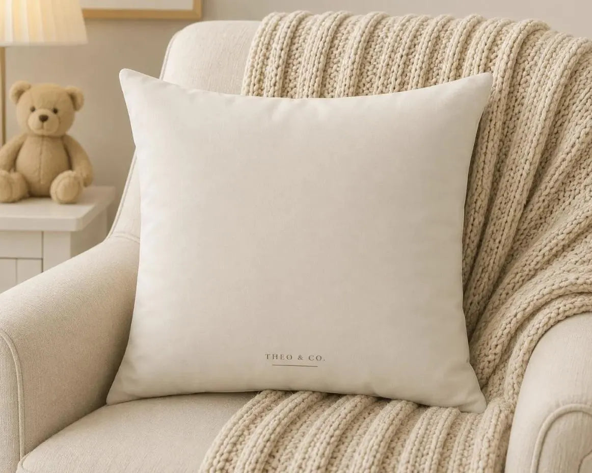 Genesis 1:31 Scripture Faux Suede Throw Pillow Decor | Neutral Christian Nursery Accent | Faith Inspired Home Gift Creation Collection