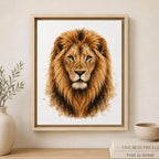 Lion Framed Canvas