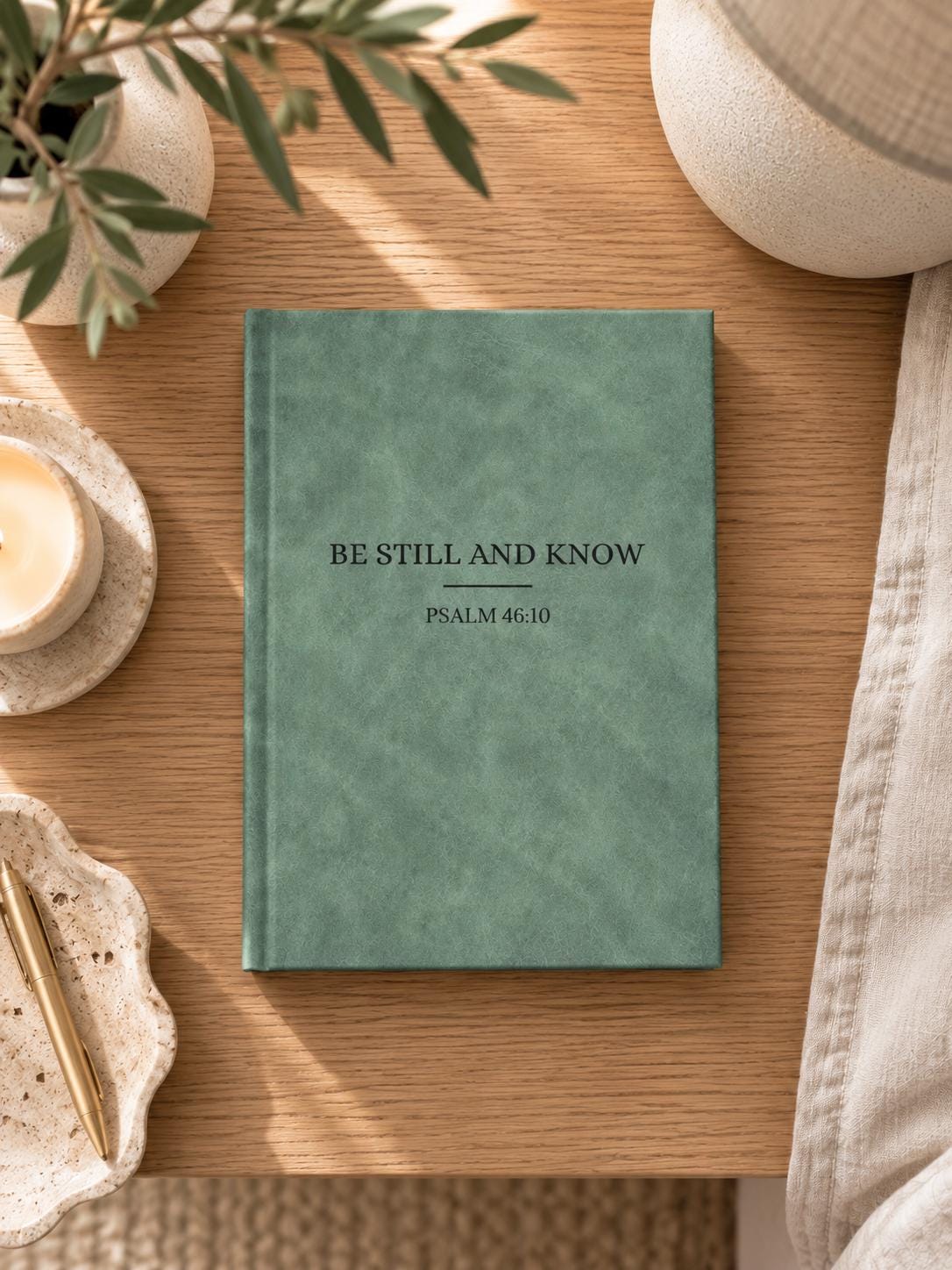 Be Still Journal, Psalm 46:10 hardcover scripture journal — view 4